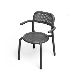 SILLA CON REPOSA BRAZO Toní negra