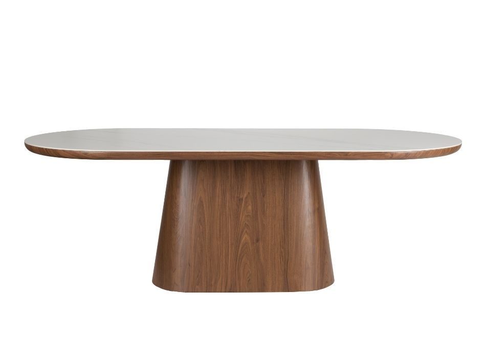 Dining Table Almira Oval 200 Walnut 1